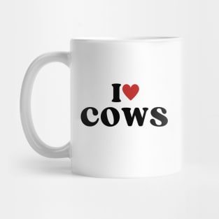 I Heart Cows White Mug